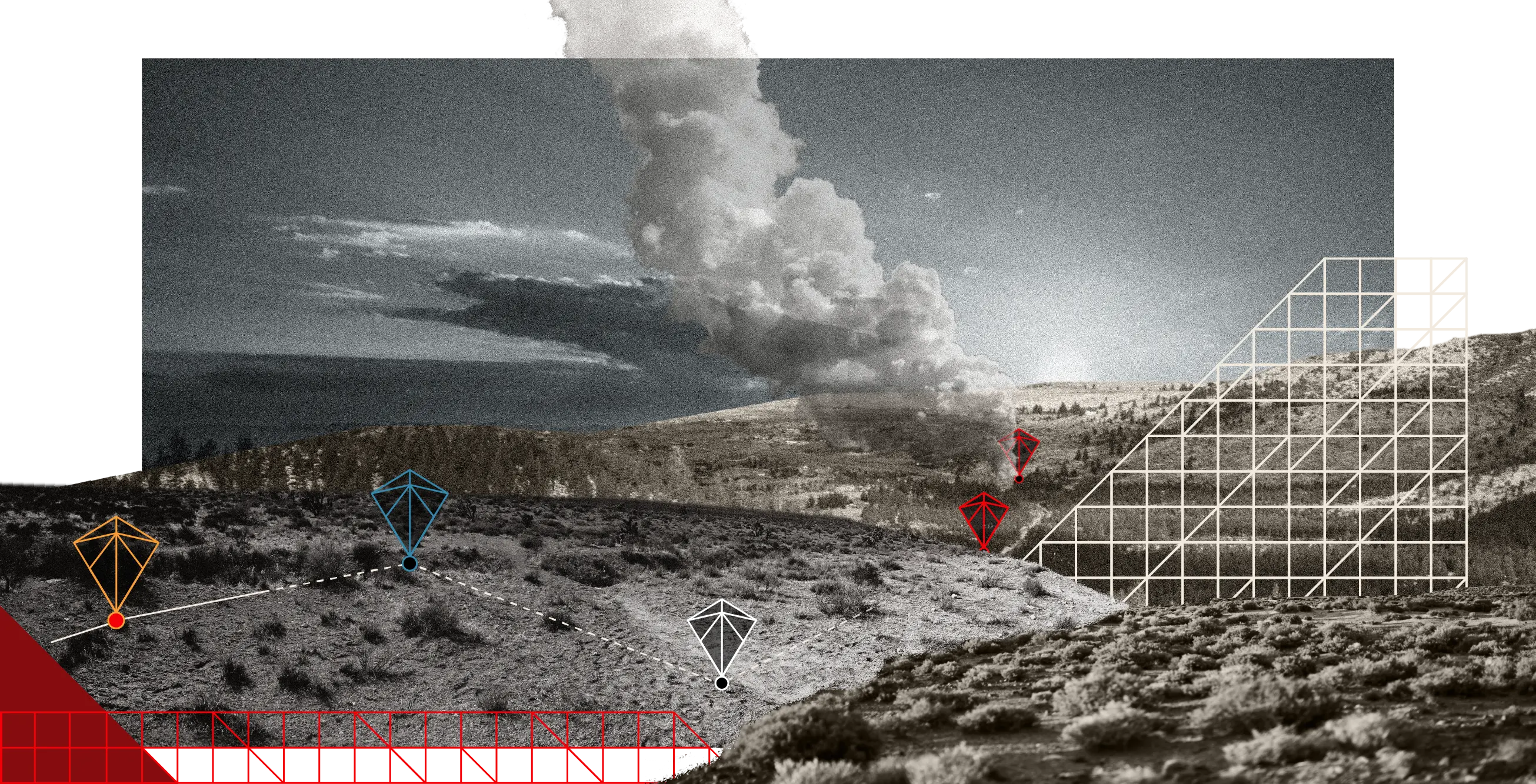 Milestones are shown on a geothermal landscape collage illustration.